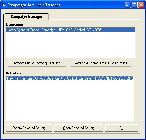 Campaign Manager From Contact